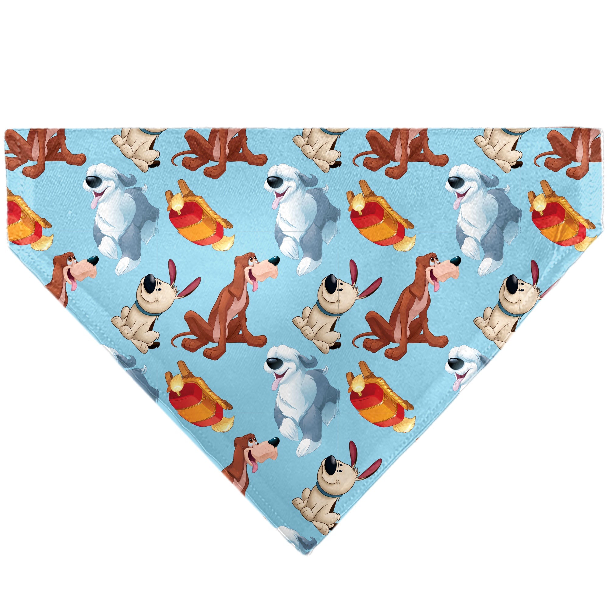 Pet Bandana - Disney Princess Dogs 4-Dog Group Collage/Paws Blues | HT Animal Supply