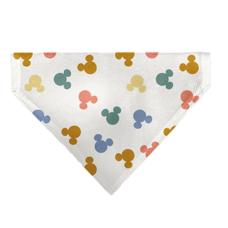 Pet Bandana - Mickey Mouse Ears Icon Scattered White 