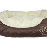Parisian Pet Oxford Quilted Bed for Dogs & Cats - Soft, Durable, Lightweight, Washable, Stylish Brown Quilted Bed for Small Pets