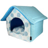 Parisian Pet Cotton Candy House (S) for Dogs & Cats - Soft, Cozy, Durable, Washable Blue Pet House for Small Pets