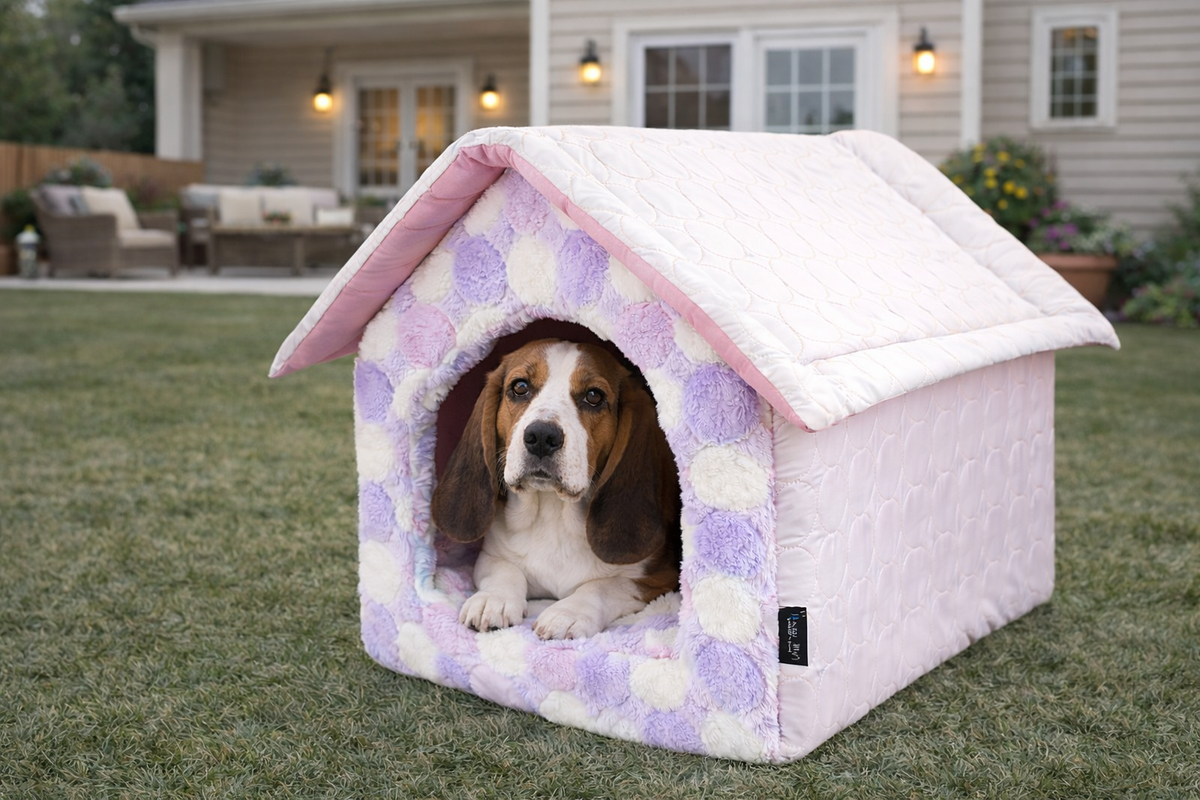 Parisian Pet Cotton Candy House Medium-Pink | HT Animal Supply