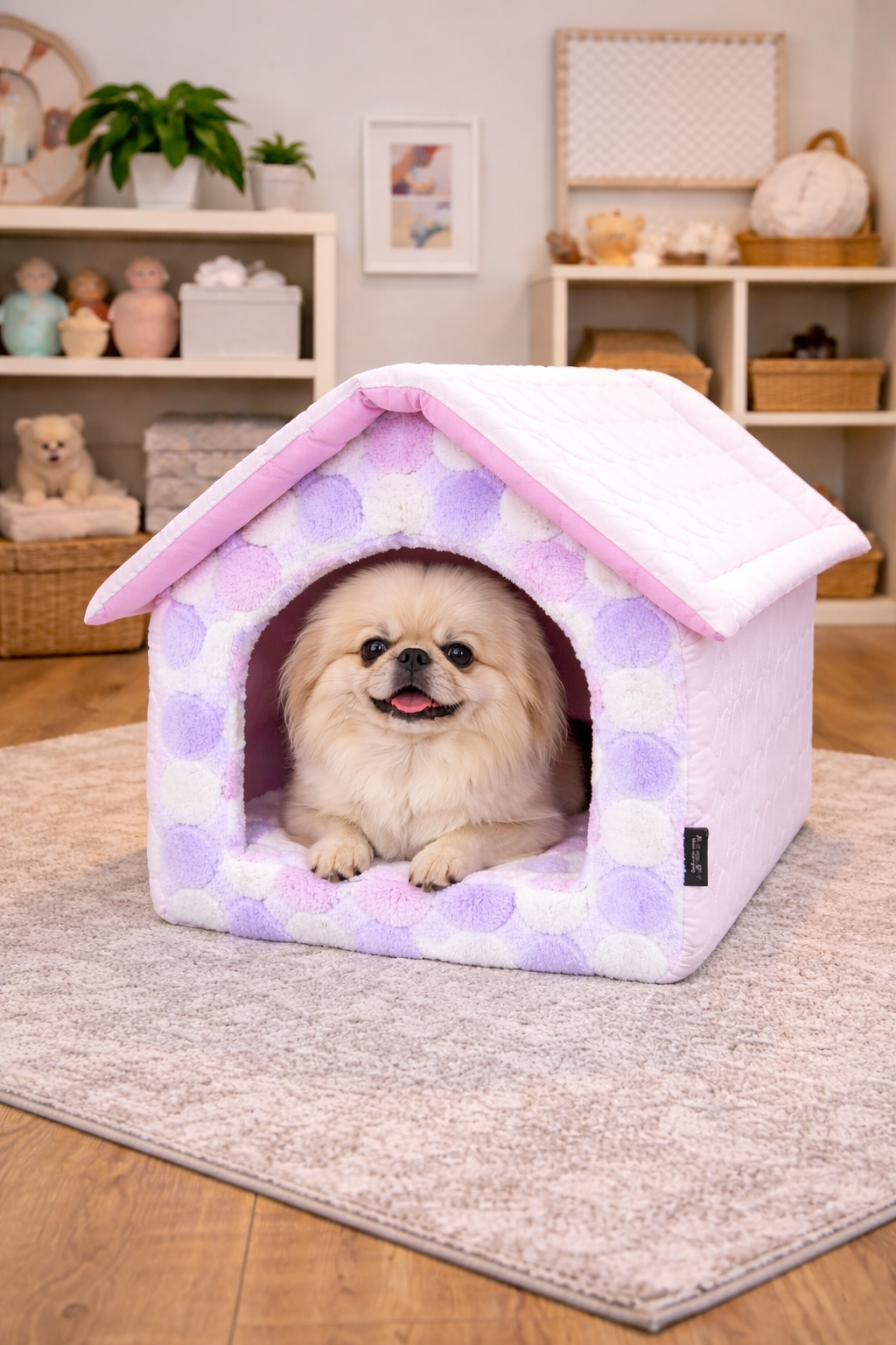 Parisian Pet Cotton Candy House Medium-Pink | HT Animal Supply
