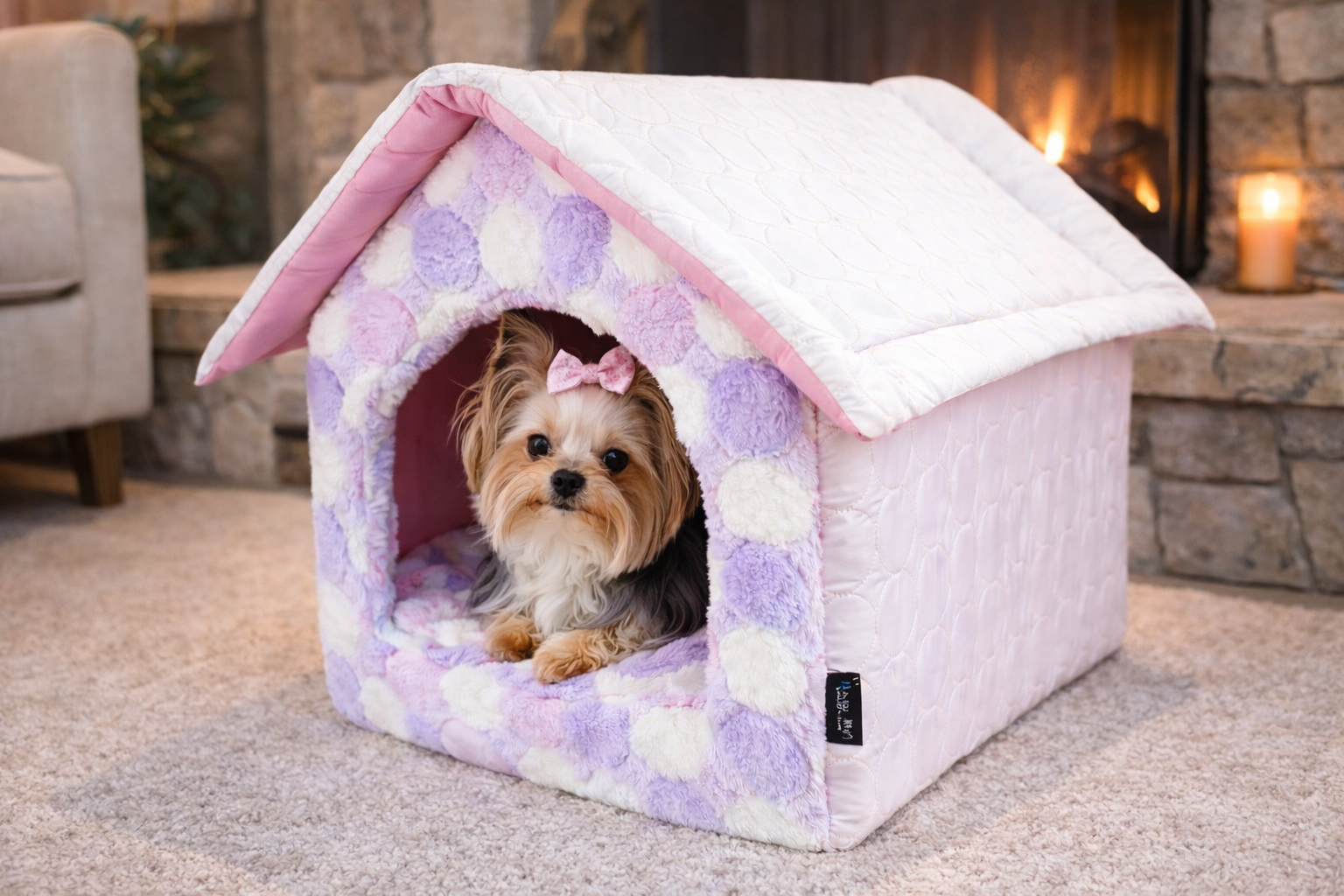 Parisian Pet Cotton Candy House-Pink