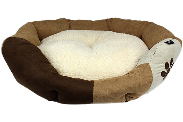 Parisian Pet Caramel Microfiber Bed - Comfortable, Durable, Cozy, Washable, Luxury Pet Bed for Small Dogs & Cats, Caramel