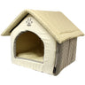 Parisian Pet Almond Plush House for Dogs & Cats - Cozy, Lightweight, Durable Almond Plush Pet House for Small Pets