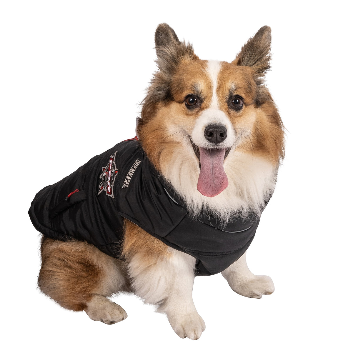 PBR Official Dog Puffer Vest - Zip-Up Insulated Pet Coat