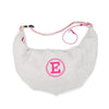 Pearl Pouch: Luxury Dog Sling | Pearl Grey Sponge & Fuchsia Interior