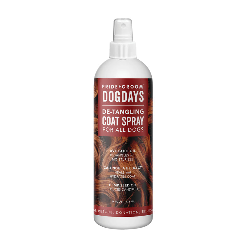 DOGDAYS Leave-In Detangling Spray - Hydrating, Frizz-Control Formula for All Coat Types