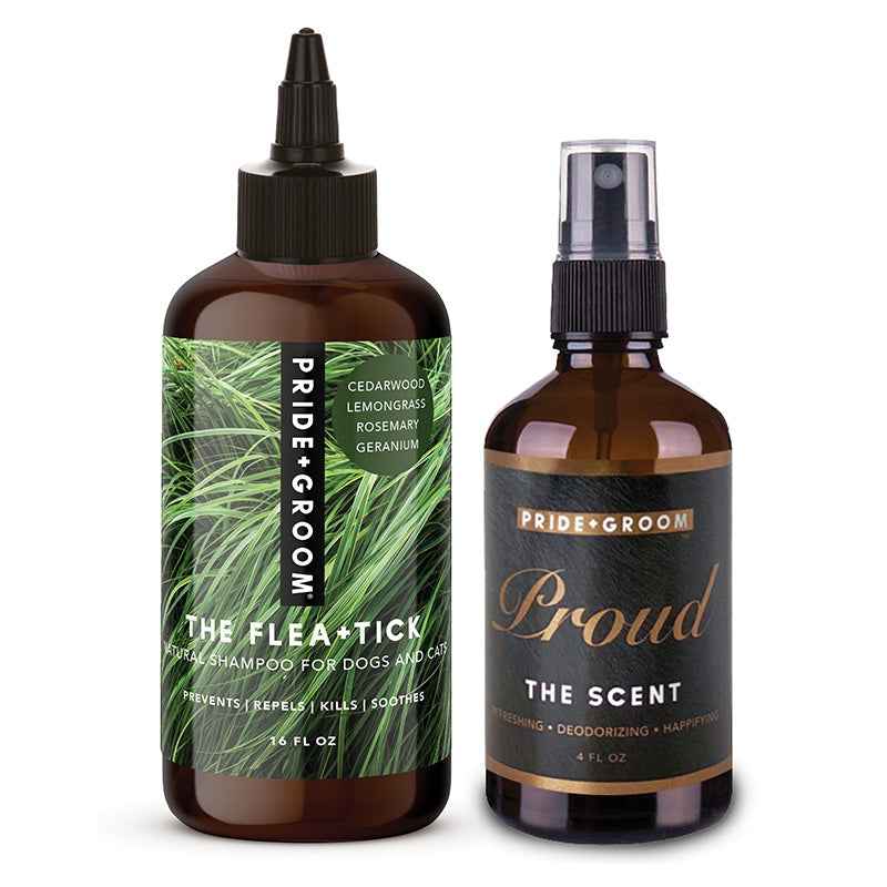 PRIDE+GROOM Flea + Tick Defense Dog Grooming Duo
