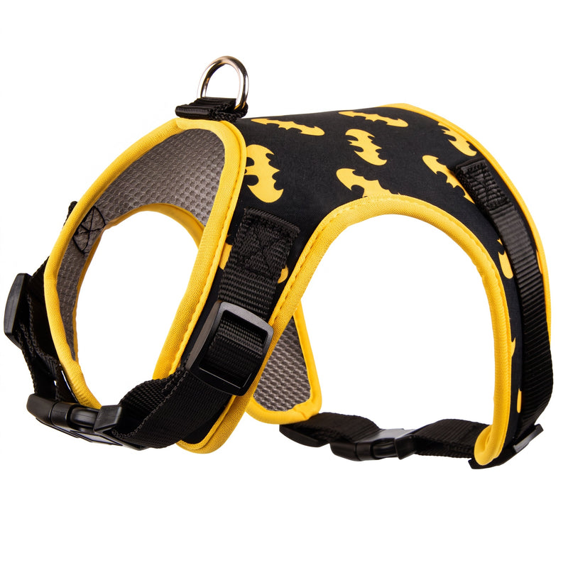 Buckle-Down Batman Bat Signal Scattered Black/Yellow Pet Harness
