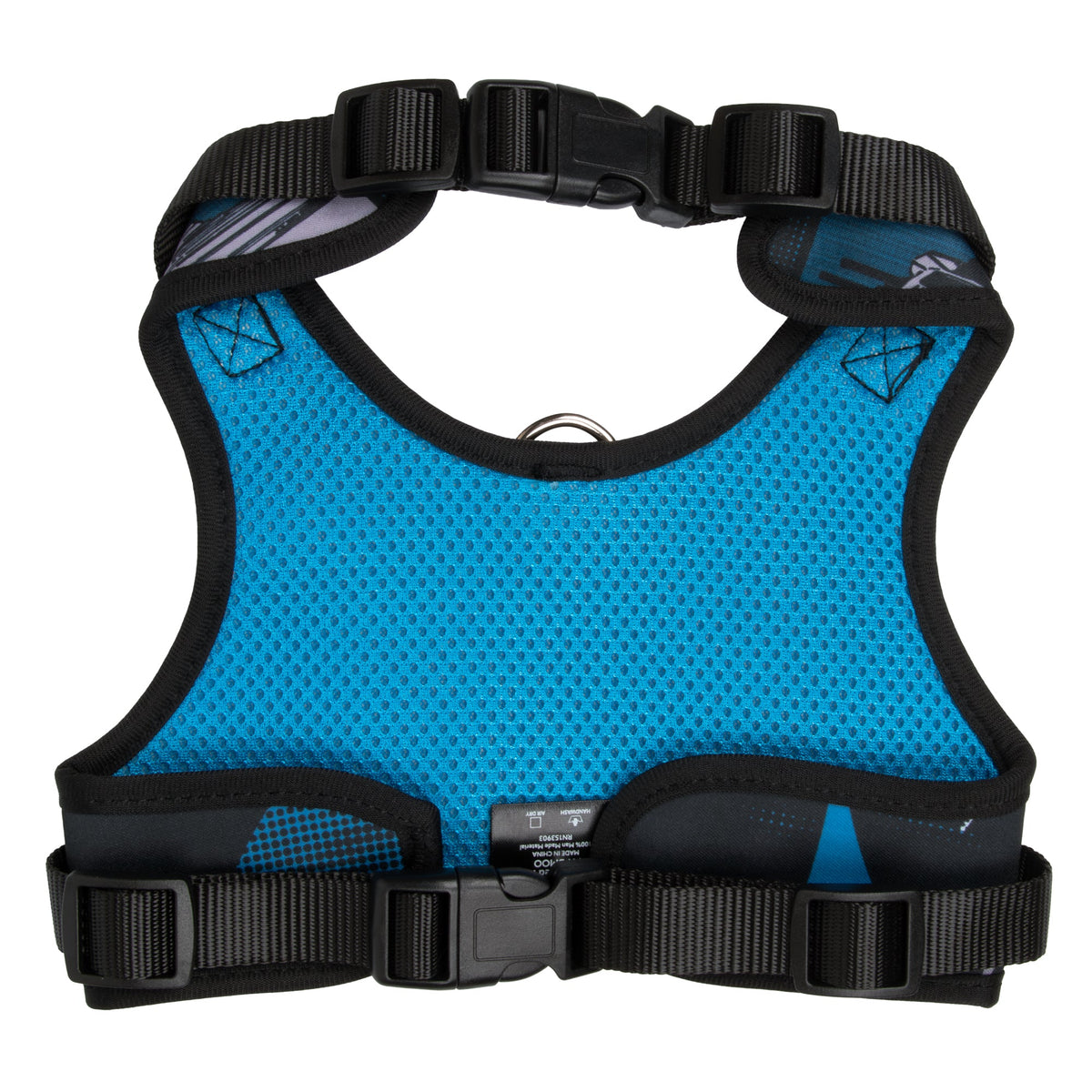 Buckle-Down Batman Two Pose and Bat Signal Logo Blues/Black Pet Harness