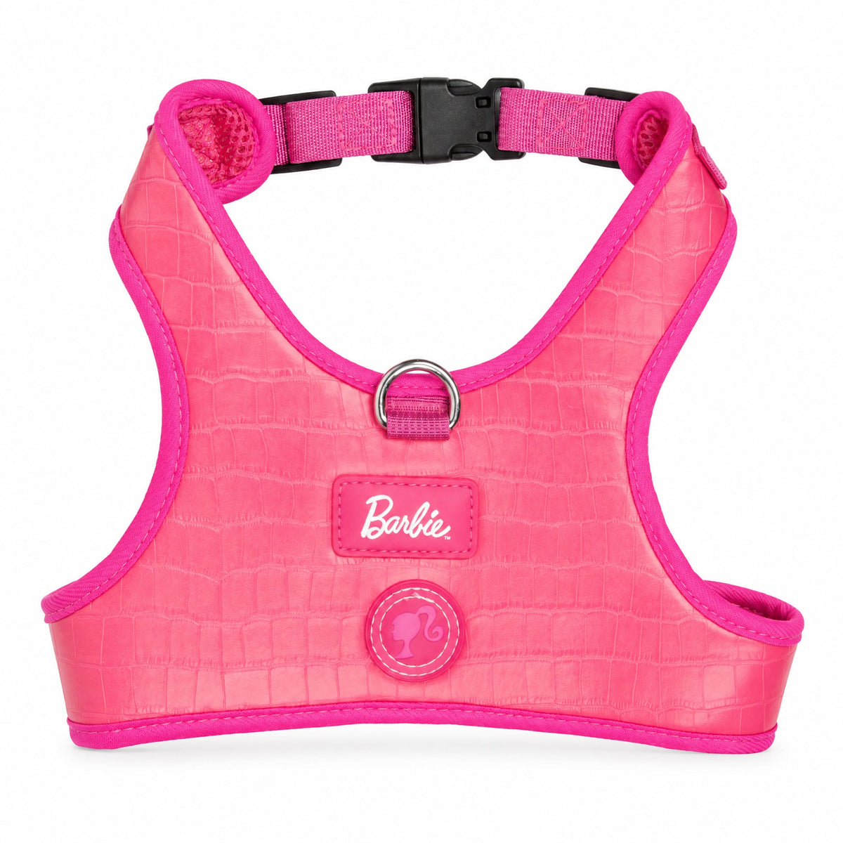 Buckle-Down Barbie Faux Crocodile Skin PU Pink Pet Harness