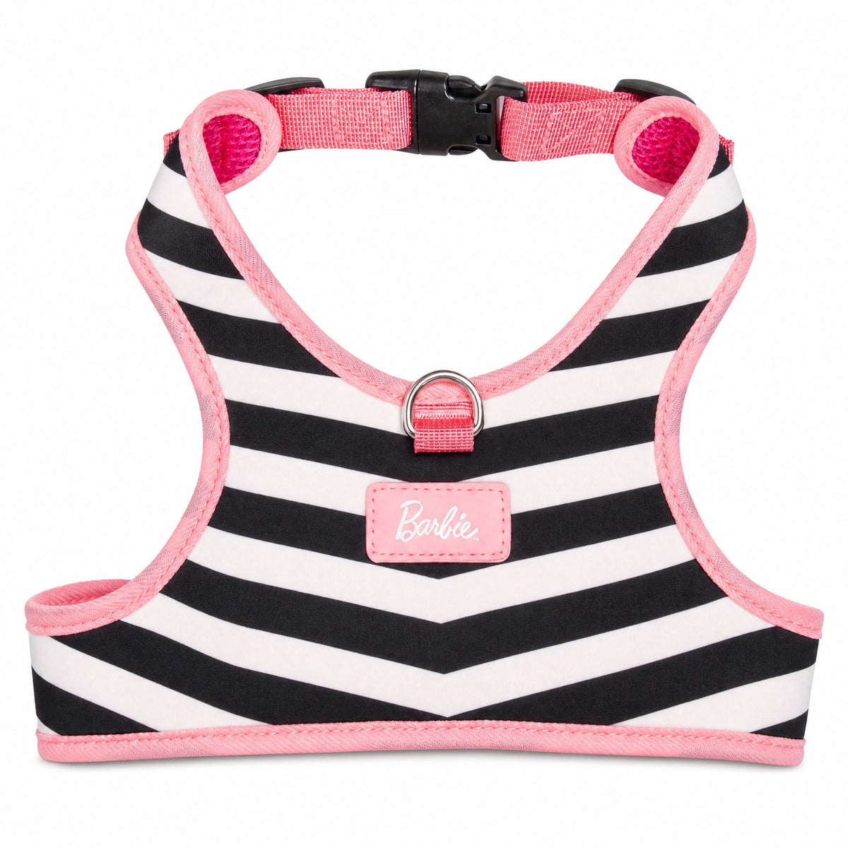 Buckle-Down Barbie Chevron White/Black Pet Harness