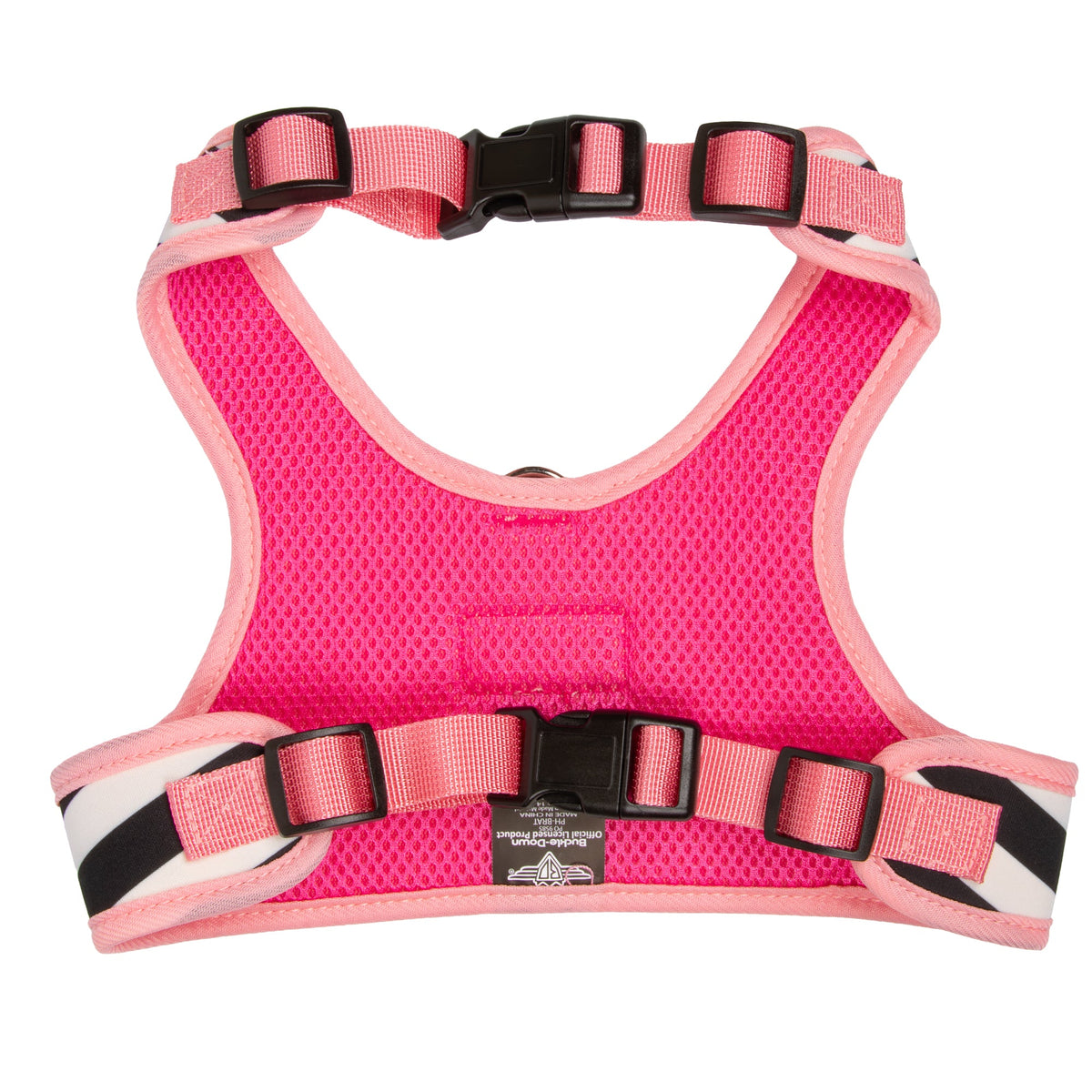 Buckle-Down Barbie Chevron White/Black Pet Harness