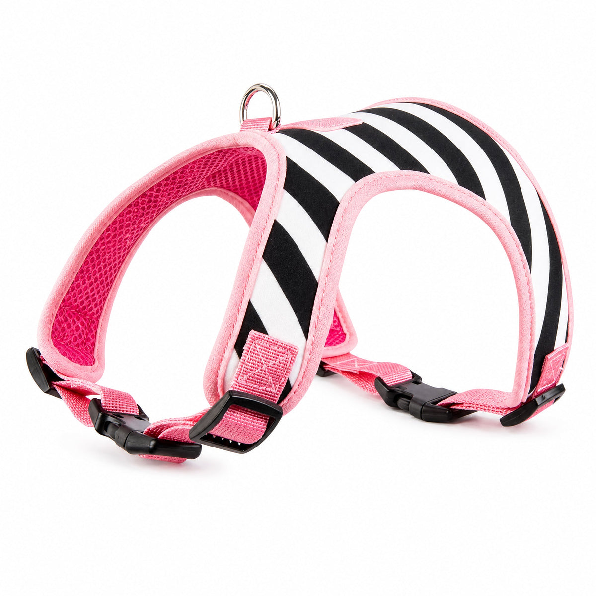 Buckle-Down Barbie Chevron White/Black Pet Harness