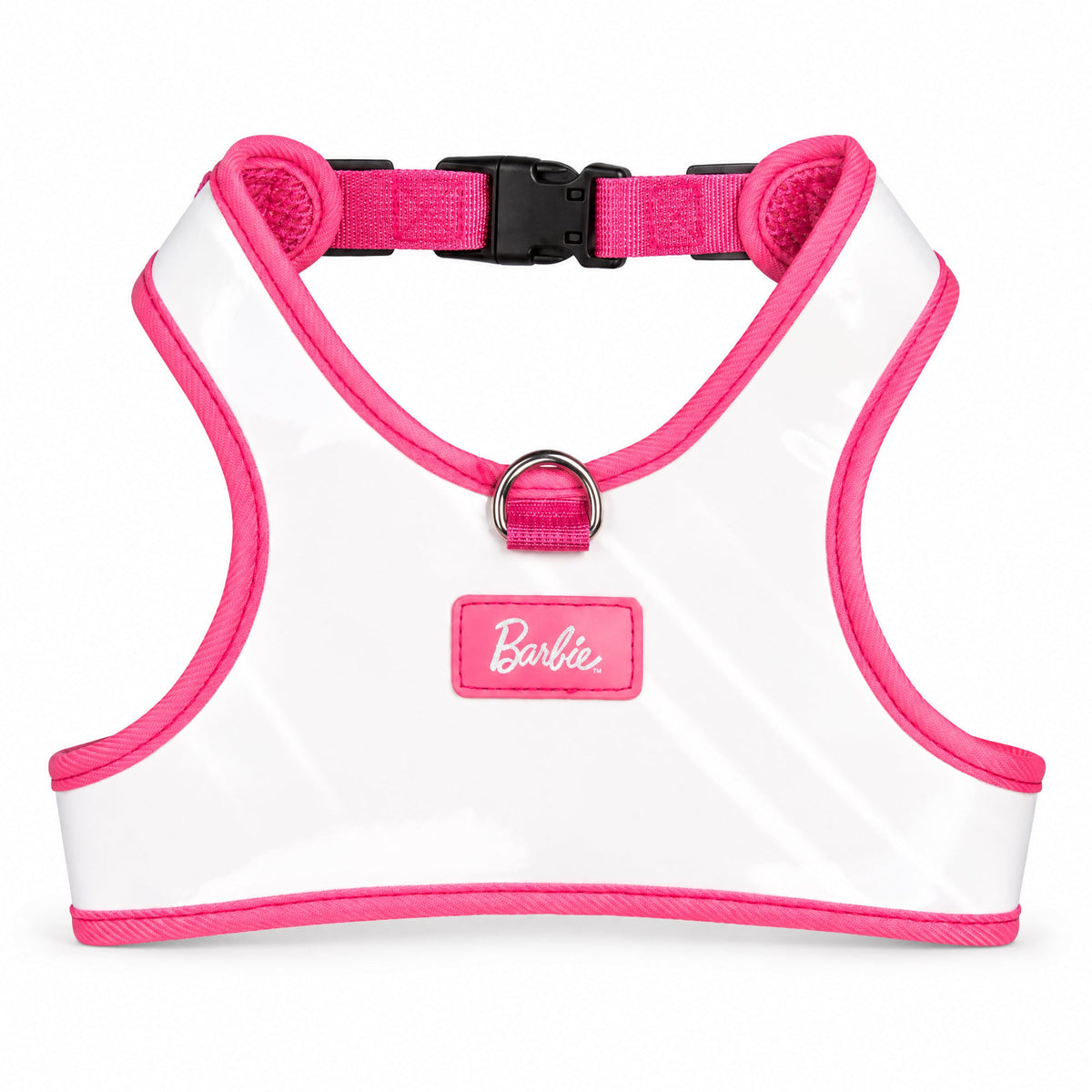 Buckle-Down Barbie Solid White Patent Leather Pet Harness
