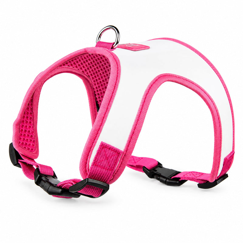 Buckle-Down Barbie Solid White Patent Leather Pet Harness