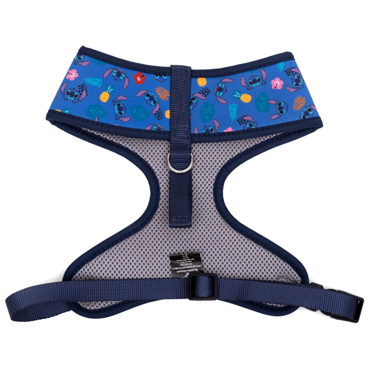 Buckle-Down Lilo & Stitch Stitch Poses and Icons Scattered Blues Pet Harness