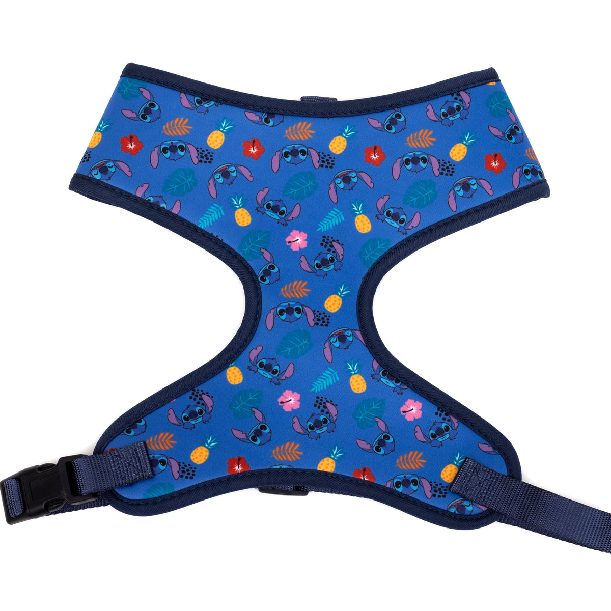Buckle-Down Lilo & Stitch Stitch Poses and Icons Scattered Blues Pet Harness