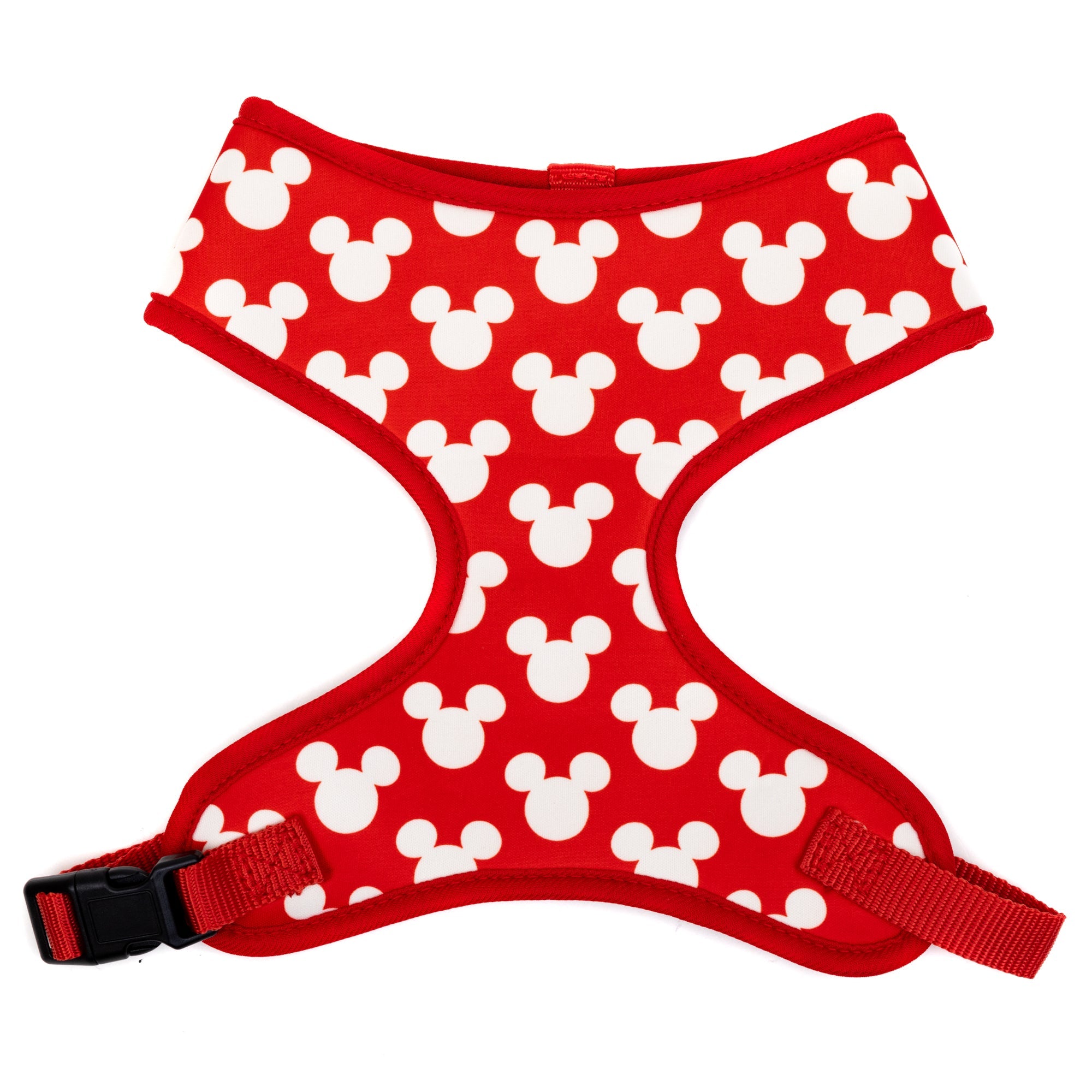 Pet Harness - Mickey Mouse Ears Icon All Over Red/White