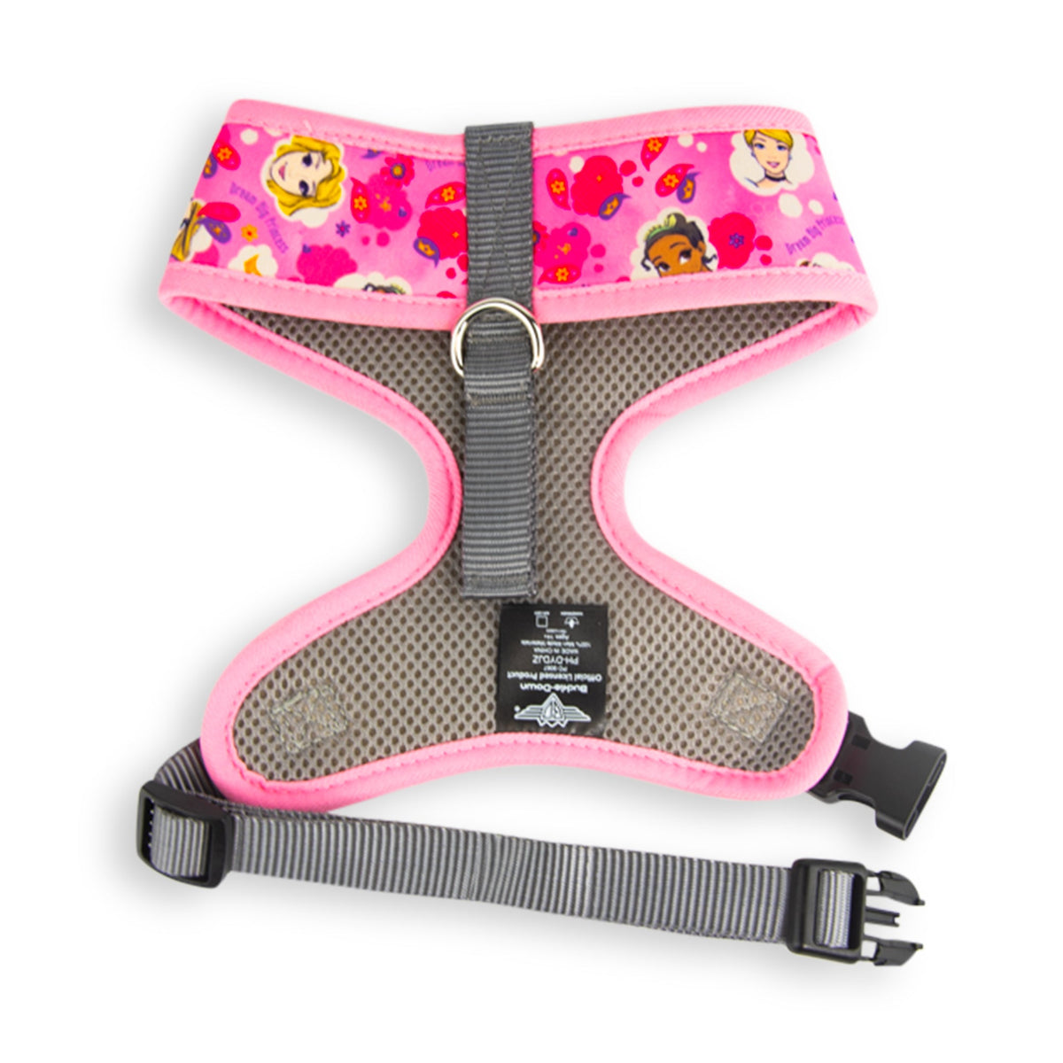 Buckle-Down Disney DREAM BIG PRINCESS Face and Icons Collage Pinks Pet Harness