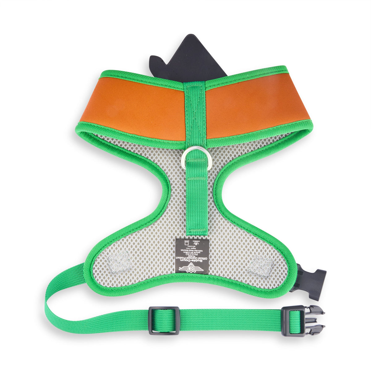 Buckle-Down Elf Chibi Buddy the Elf Face with Hat Applique Green Pet Harness
