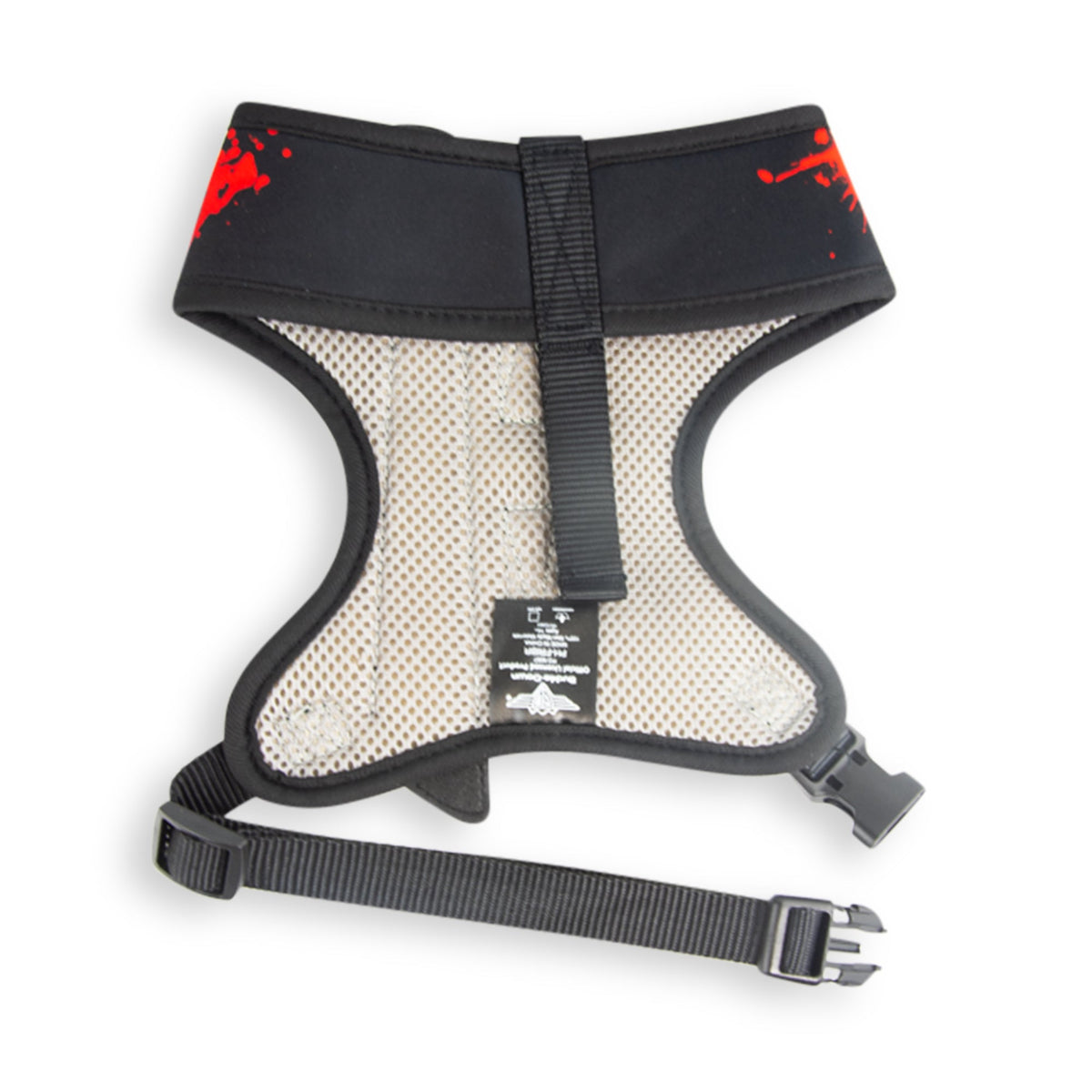 Buckle-Down Friday the 13th Jason Hockey Mask with Machete Applique Pet Harness