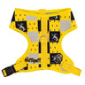 Pet Harness - Harry Potter Hufflepuff Checker Yellow/Black