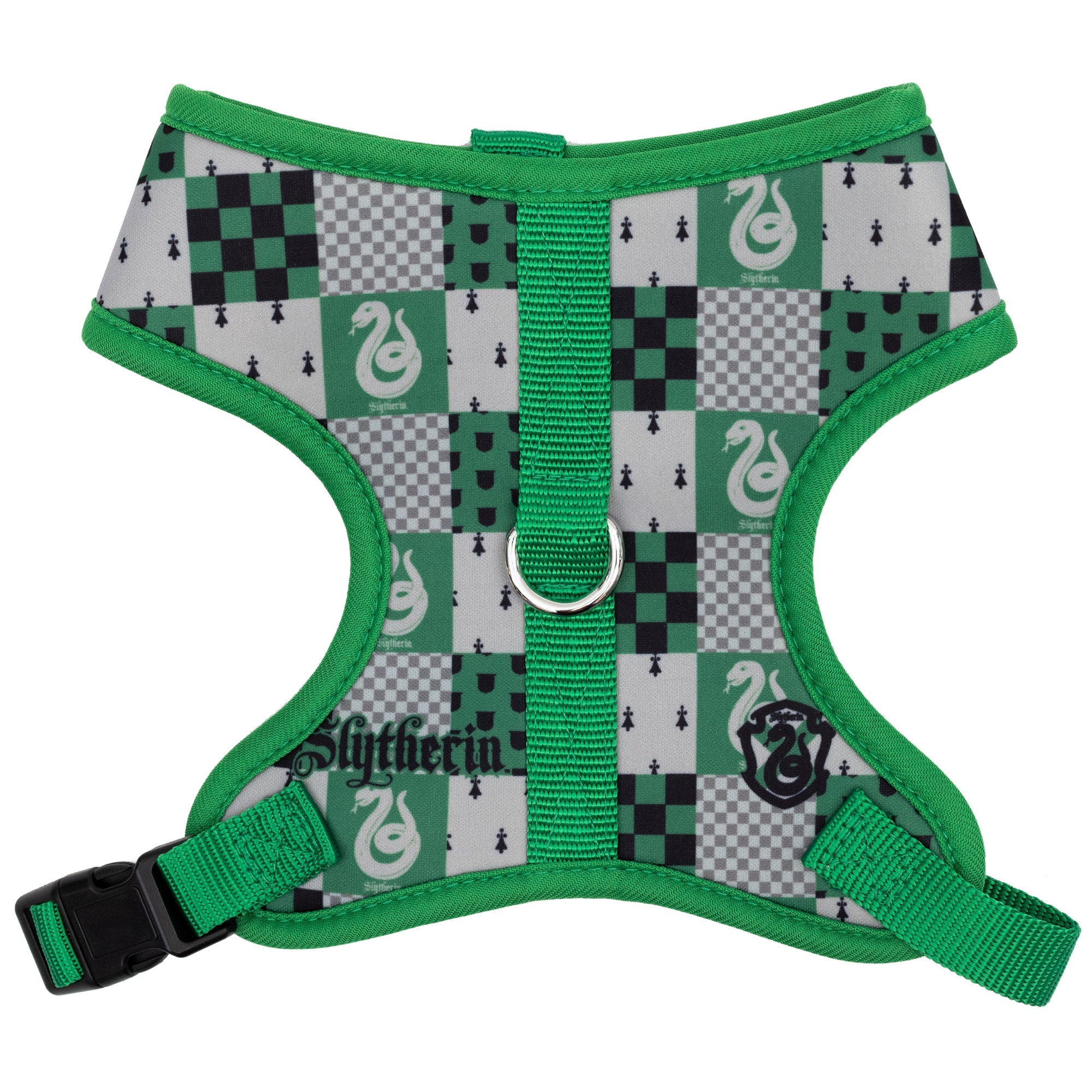 Pet Harness - Harry Potter Slytherin Checker Green/Gray