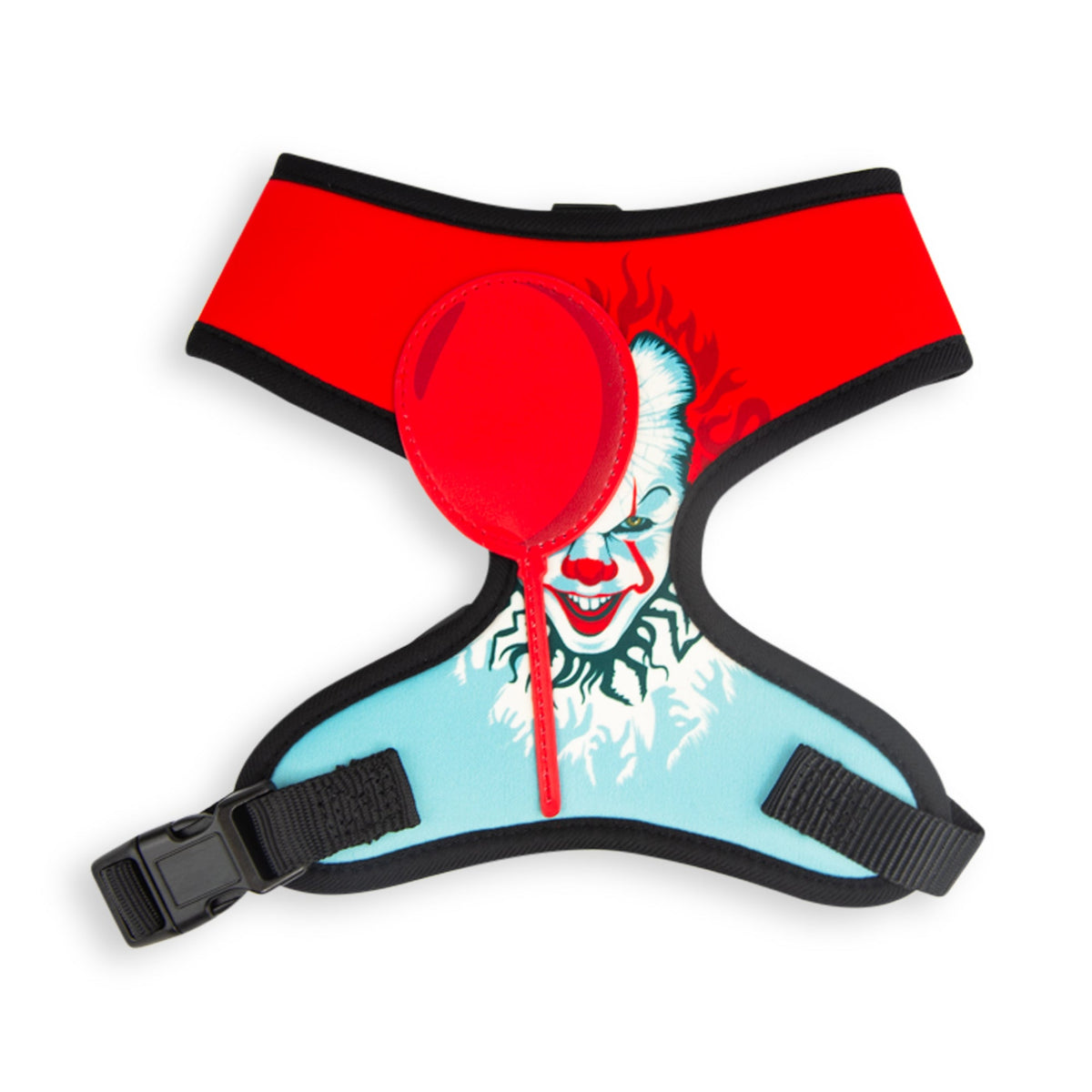 Buckle-Down IT Pennywise Smiling Face with Balloon Applique Pet Harness