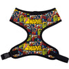 Buckle-Down Marvel Brick and Retro Comic Panels Blocks Pet Harness