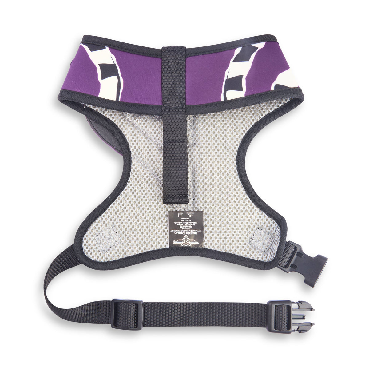Buckle-Down Beetlejuice Purple with Sandworm Applique Pet Harness