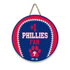 PHILADELPHIA PHILLIES BASEBALL SHAPE SIGN