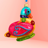 Folk Duck Polish Glass Ornament
