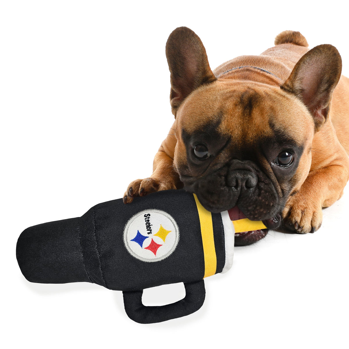 NFL Pittsburgh Steelers Nylon Tumbler Dog Toy