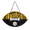 PITTSBURGH STEELERS FOOTBALL SHAPE SIGN