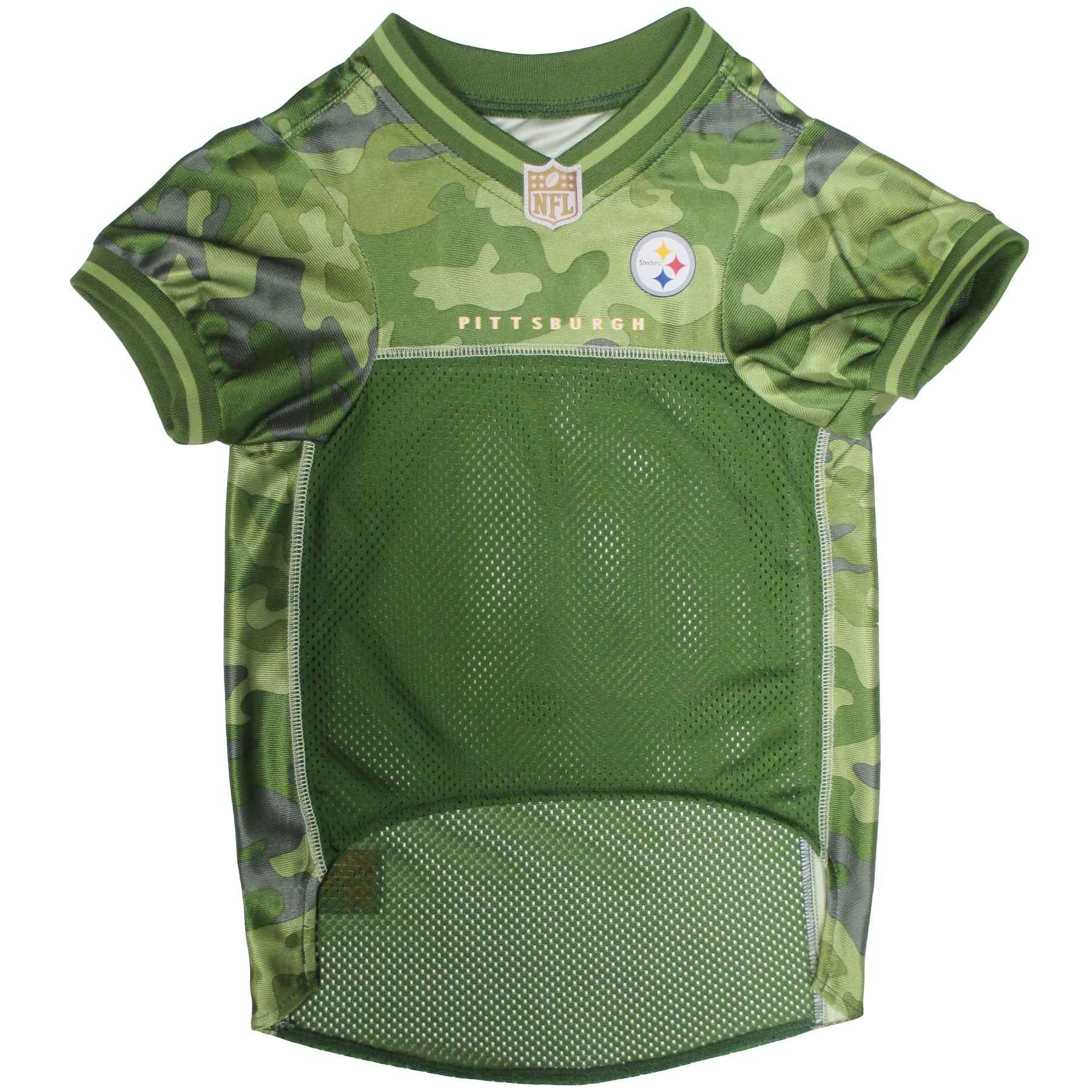 NFL Pittsburgh Steelers Camo Mesh Pet Jersey