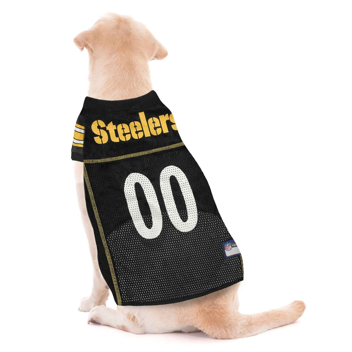 NFL Pittsburgh Steelers Striped Mesh Pet Jersey