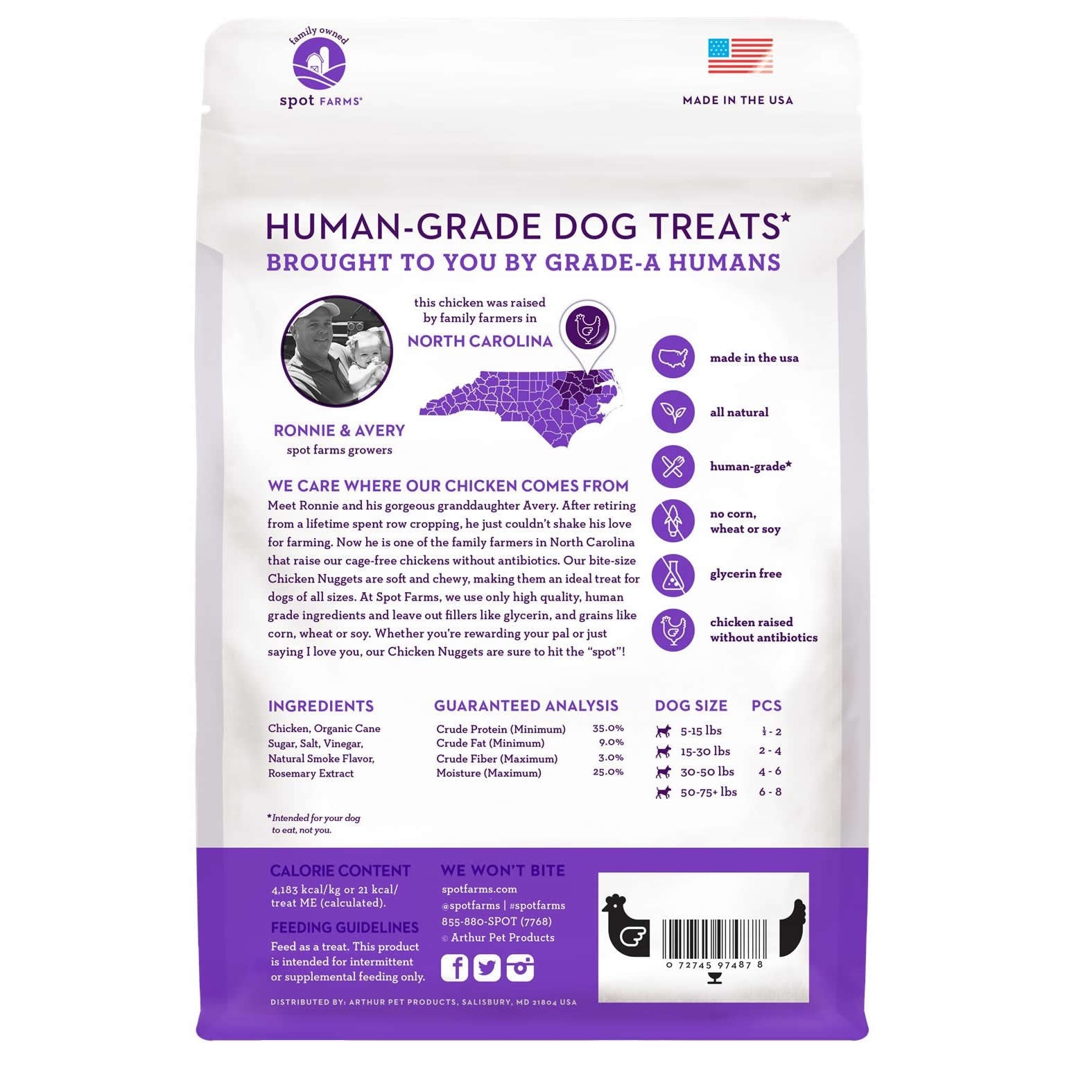 Spot Farms Dog Grain Free Nuggets Chicken (12oz) - HT Animal Supply