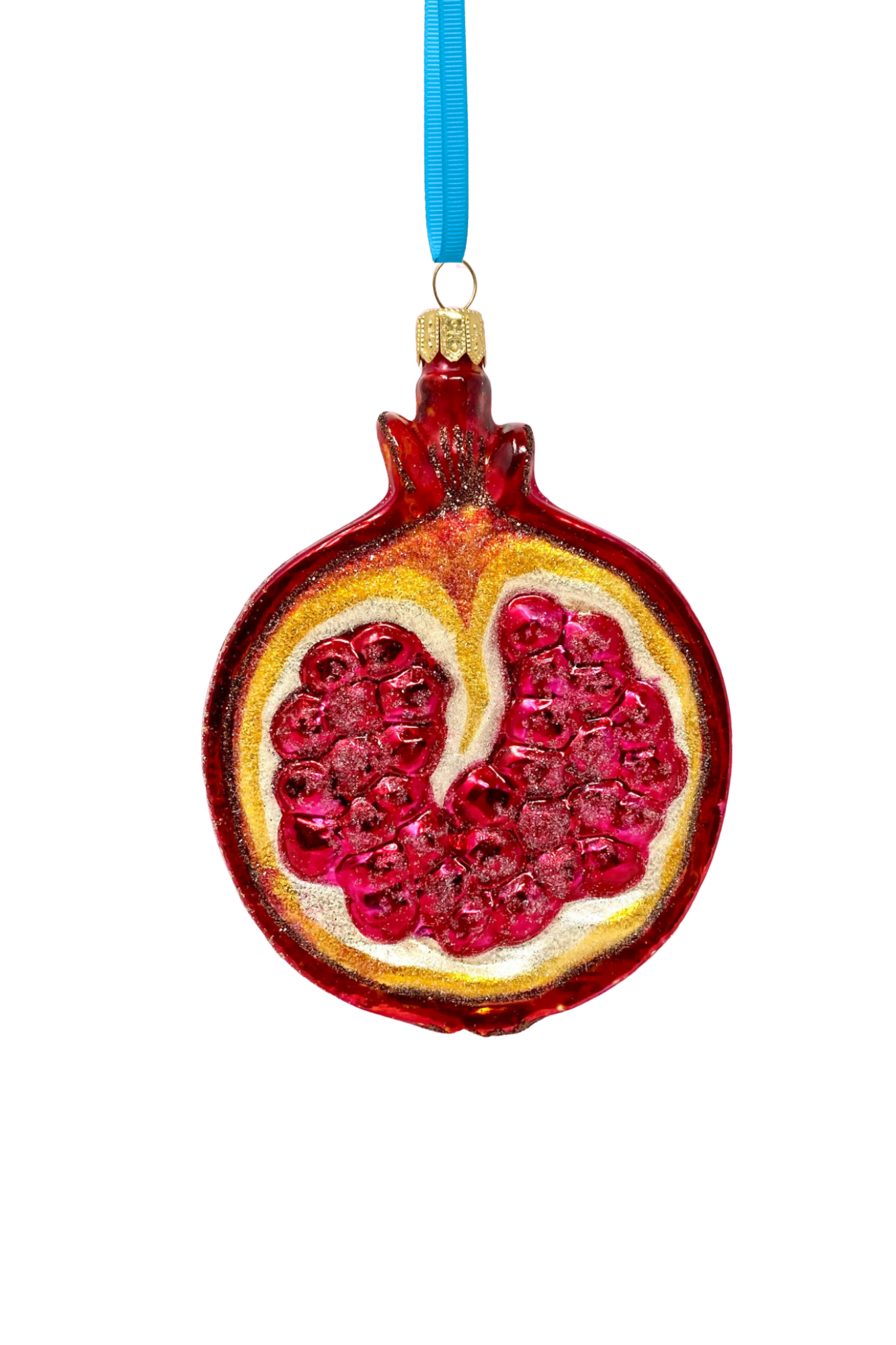 Pomegranate Glass Fruit Ornament