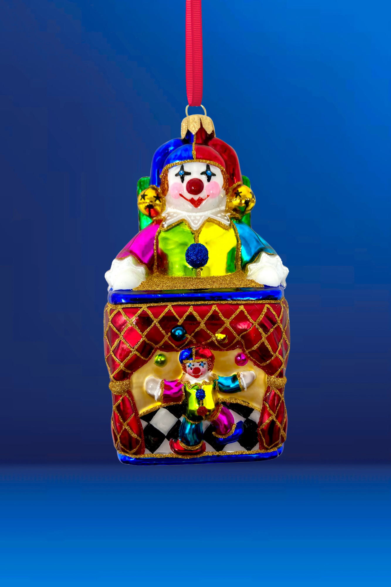 Pop! Jack-in-the-Box Toy Polish Glass Christmas Ornament