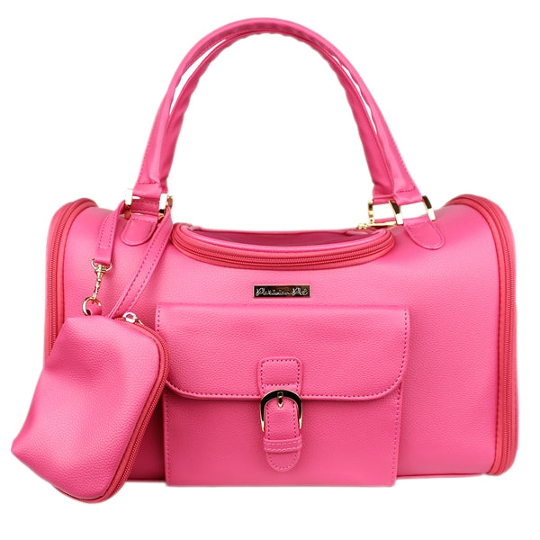 Parisian Pet Sonoma Carrier for Dogs & Cats – Comfortable and Soft Pink Pet Carrier, Perfect for Small Pets