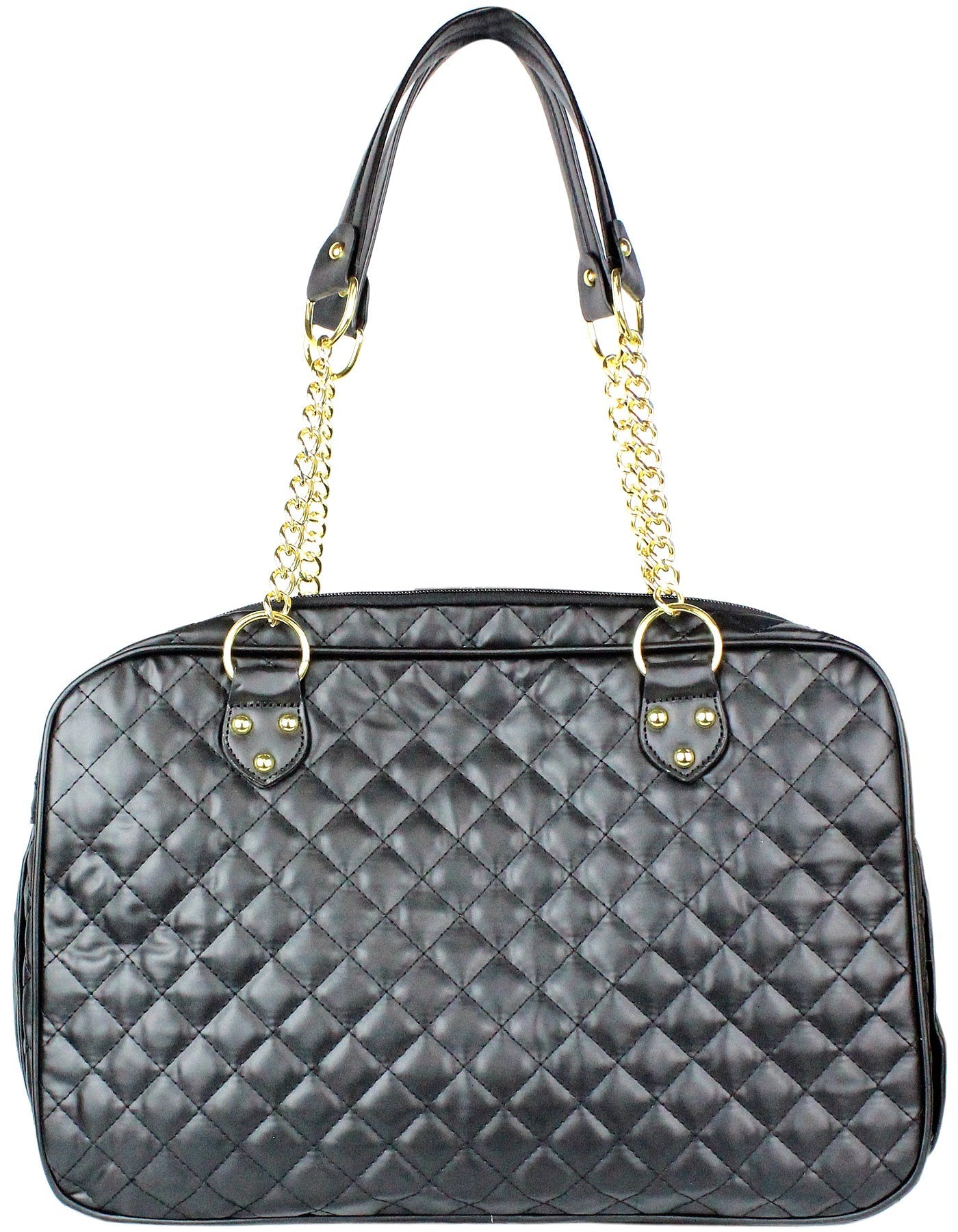 Parisian Pet London Quilted Carrier-Black