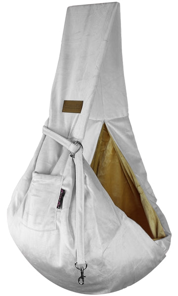 Parisian Pet - Gray Sling Carrier for Dogs & Cats - Hands-Free Pet Transport Solution