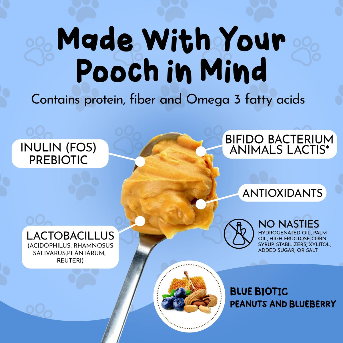 Dawg Butter Blue Biotic Dog Peanut Butter