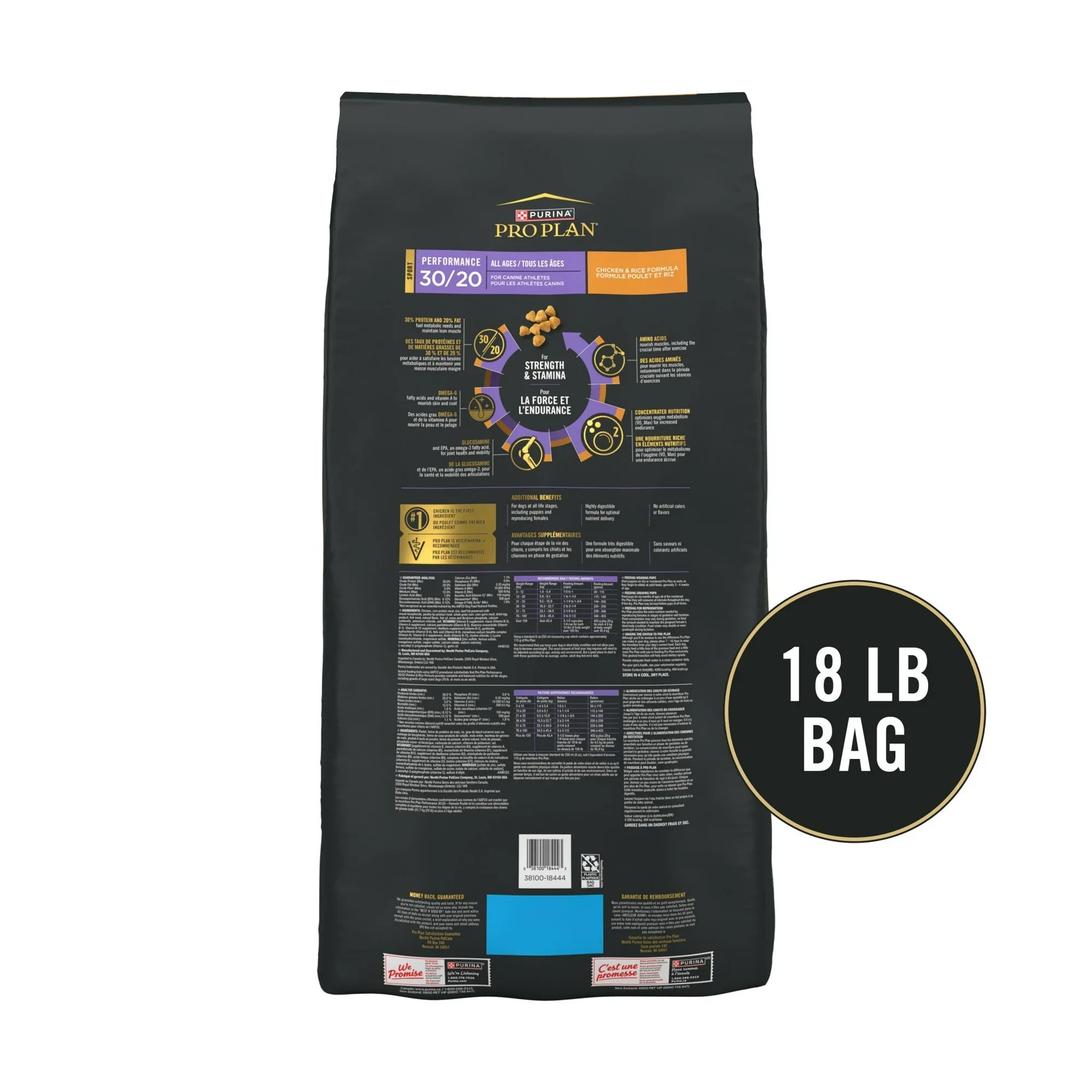 Pro Plan All Ages Sport Performance 30/20 Chicken & Rice Formula