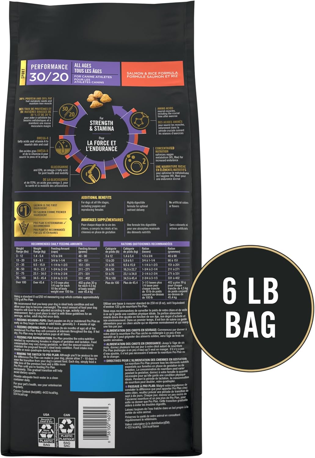 Pro Plan All Ages Sport Performance 30/20 Salmon & Rice Formula Dry Dog Food