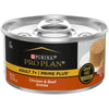 Pro Plan PRIME PLUS Senior Adult 7+ Chicken & Beef Entre Classic Wet Cat Food (3oz)