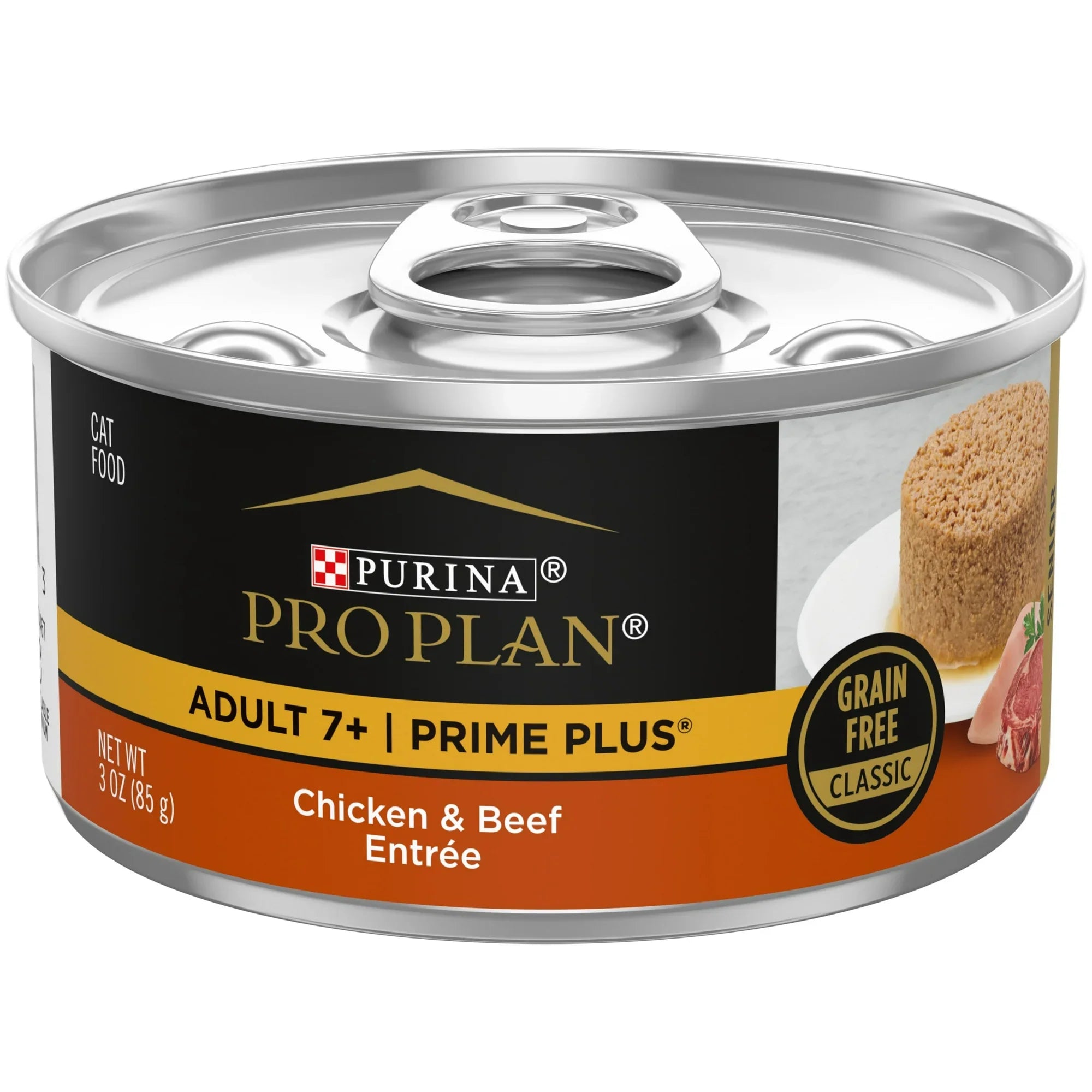 Pro Plan PRIME PLUS Senior Adult 7+ Chicken & Beef Entre Classic Wet Cat Food (3oz)