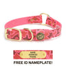 Hunting Dog Center Ring Collar - Blaze Pink Vintage Camo